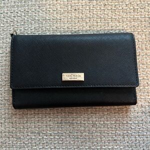 NWOT Kate Spade Black Leather Wallet